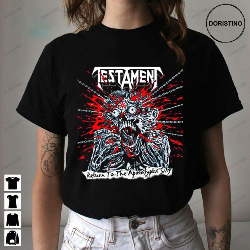 Testament Band Return To The Apocalyptic City Limited Edition T-shirts